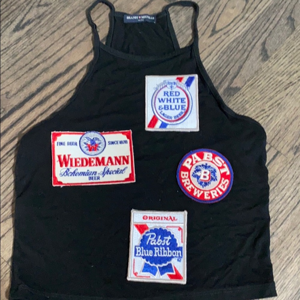 Vintage sew on beer patches